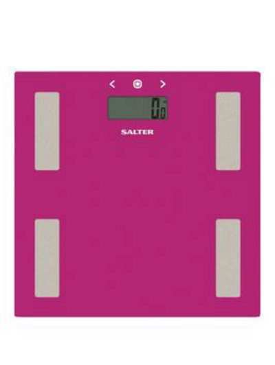 Salter Glass Analyser Bathroom Scales - Pink Salter Glass Analyser Bathroom Scales - Pink